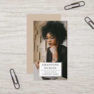 Cartão de visita de Foto Profissional Moderno