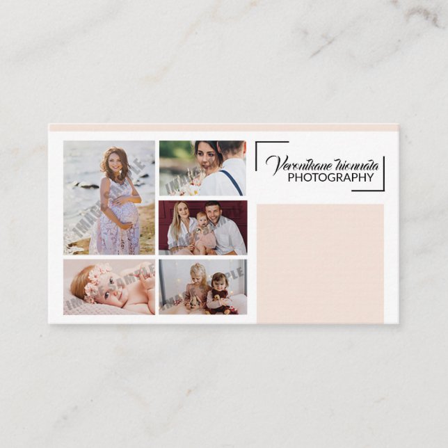 Cartão de visita de fotografia (Frente)