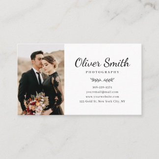 Cartão de visita de Fotografia com Três Colagens F