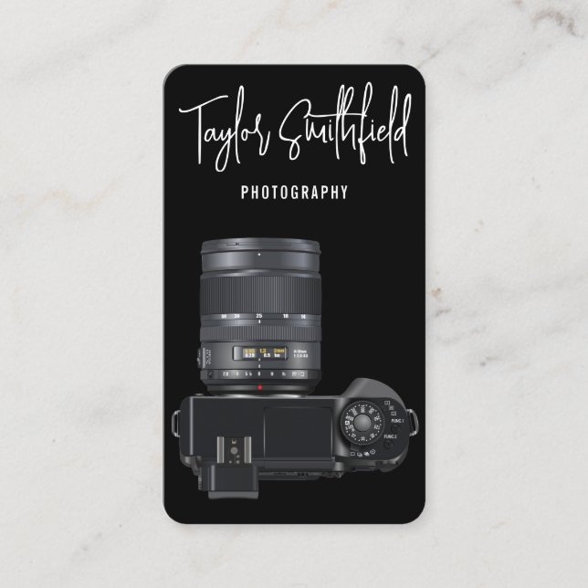 Cartão de visita de Fotografia da Câmera Digital (Frente)