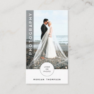 Cartão de visita de Fotografia de Código QR Modern