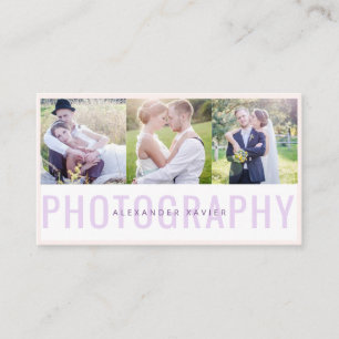 Cartão de visita de fotografia de colagem de foto