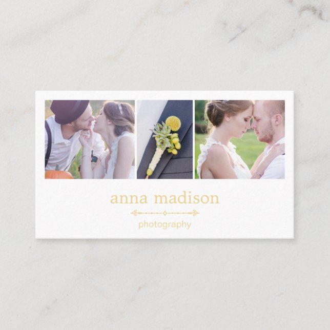 Cartão de visita de Fotografia de Exibição de Foto (Frente)