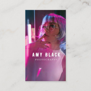 Cartão de visita de Fotografia de Rapariga Retraíd