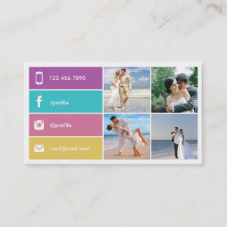 Cartão de visita de Fotografia Moderna