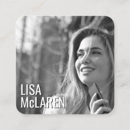 Cartão de visita de Fotografia Moderna Minimalista