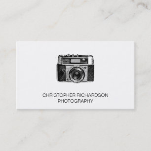 Cartão de visita de Fotografia Simples e Elegante