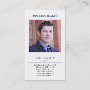 Cartão de visita de Fotografias com Limite Traceja