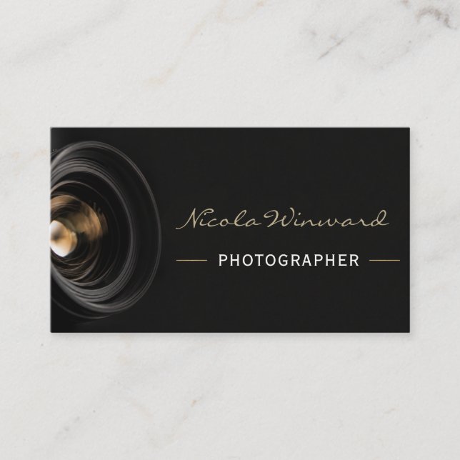 Cartão de Visita de Fotógrafo (Frente)