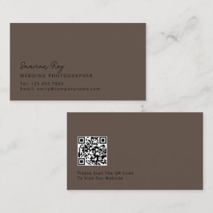 Cartão de visita de Fotógrafo de Casamento com Mar