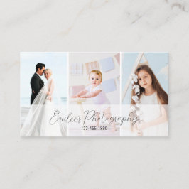 Cartão de visita de Fotógrafo Minimalista Elegante