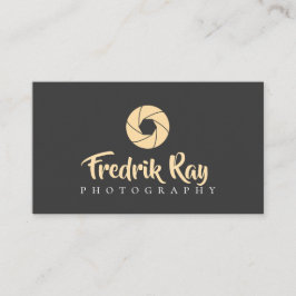 Cartão de Visita de Fotógrafo Moderno