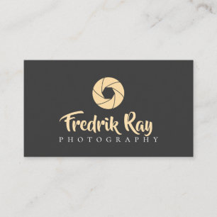 Cartão de visita de Fotógrafo Moderno