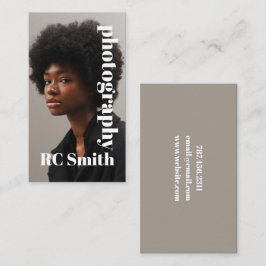 Cartão de visita de Fotógrafo Moderno