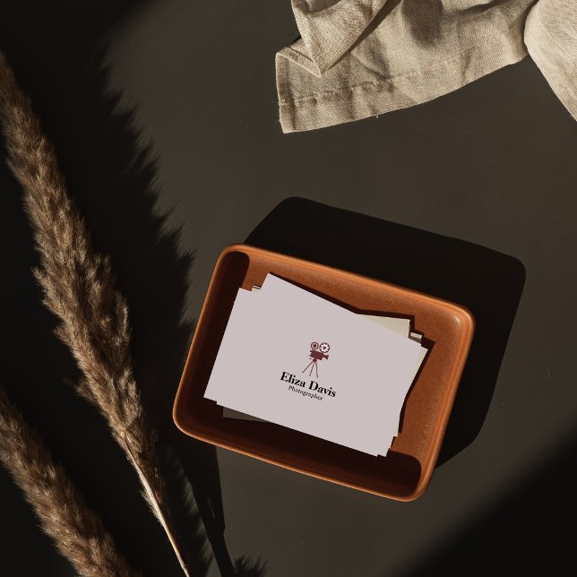 Cartão de visita de Fotógrafo Moderno (Criador carregado)