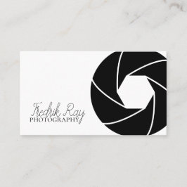 Cartão de visita de Fotógrafo Moderno