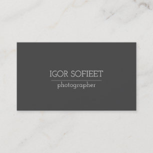 Cartão de Visita de Fotógrafo Profissional