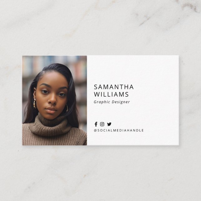 Cartão de visita de Fotoleap (Frente)