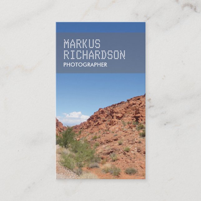 CARTÃO DE VISITA de FOTOS NATURE para Fotógrafos (Frente)