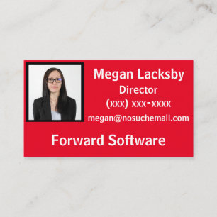 Cartão de visita de Fotos para Crachá Correspond