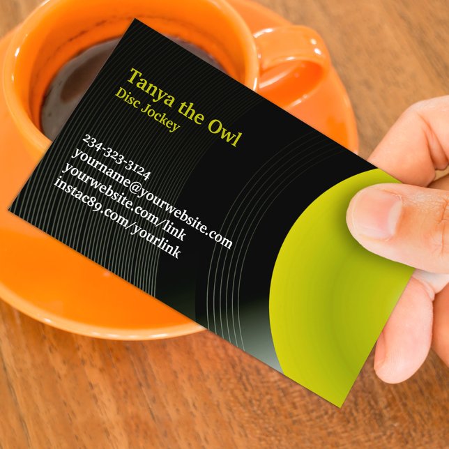 Cartão de visita de fundo do CD DJ (Criador carregado)