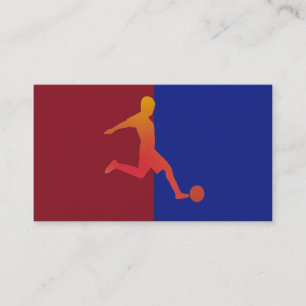 Cartão de visita de futebol