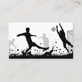 Cartão de visita de futebol