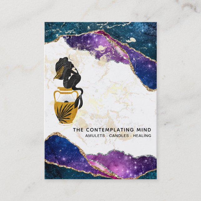 *~* Cartão de visita de Galáxia Mística de Lua Ser (Frente)