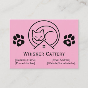 Cartão de Visita de Gatel com Logotipo Minimalista