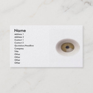 Cartão de visita de globos oculares