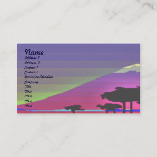 Cartão de visita de gradiente