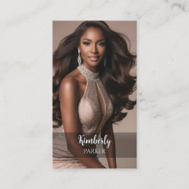 Cartão de visita de gradiente minimalista