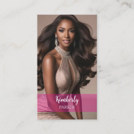 Cartão de visita de Gradiente Rosa Cor-Pop