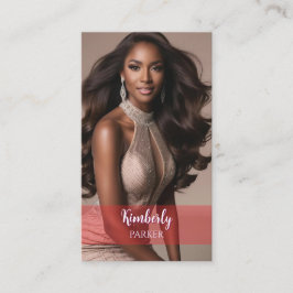 Cartão de visita de Gradiente Vermelho Pop de Cor