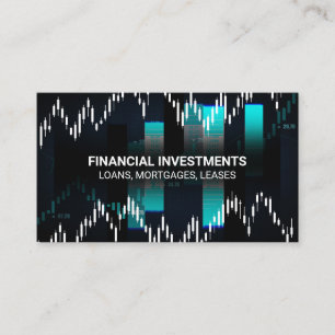 Cartão de visita de Gráficos de Bolsa de Valores