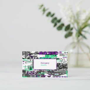 Cartão de visita de Grafite urbano