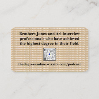 Cartão de visita de Graus e Mim