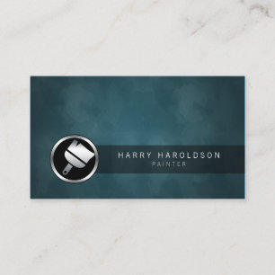 Cartão de visita de Grunge Escuro do Ícone Pinta P