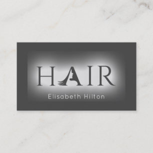 Cartão de visita de HAIR elegante e minimalista