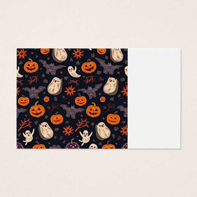 cartão de visita de halloween (Verso)