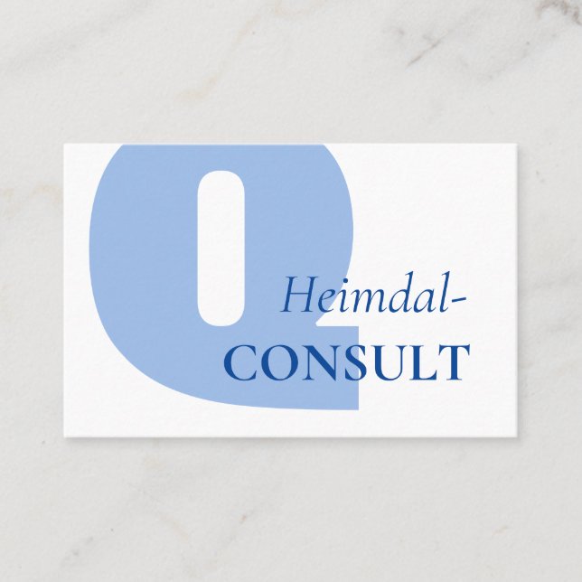 Cartão de visita de Heimdal Consult (Frente)