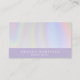 Cartão de visita de Holograma Roxo