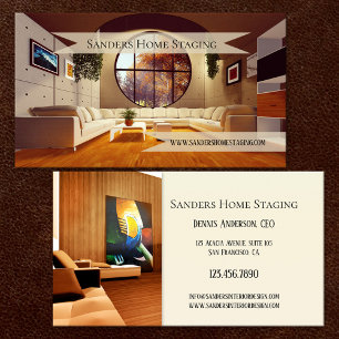 Cartão de Visita de Home Staging ou Design de Inte