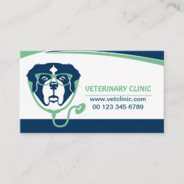 cartão de visita de hospital veterinário
