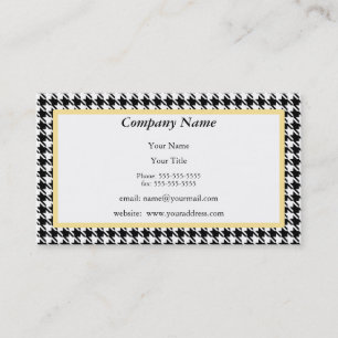 Cartão de visita de Houndstooth