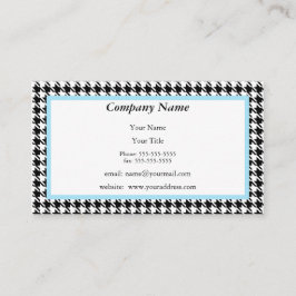 Cartão de visita de Houndstooth