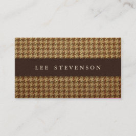 Cartão de visita de houndstooth Tradicional