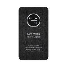 Cartão de visita de Ícone de Pontos de Rede Engenh