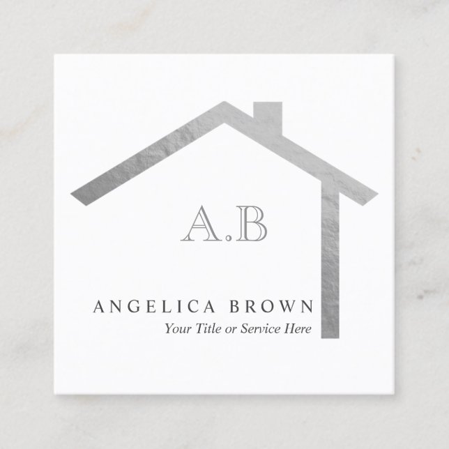 Cartão de visita de Imóveis (Frente)