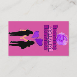 Cartão de visita de Indicador Romance (Corações Du